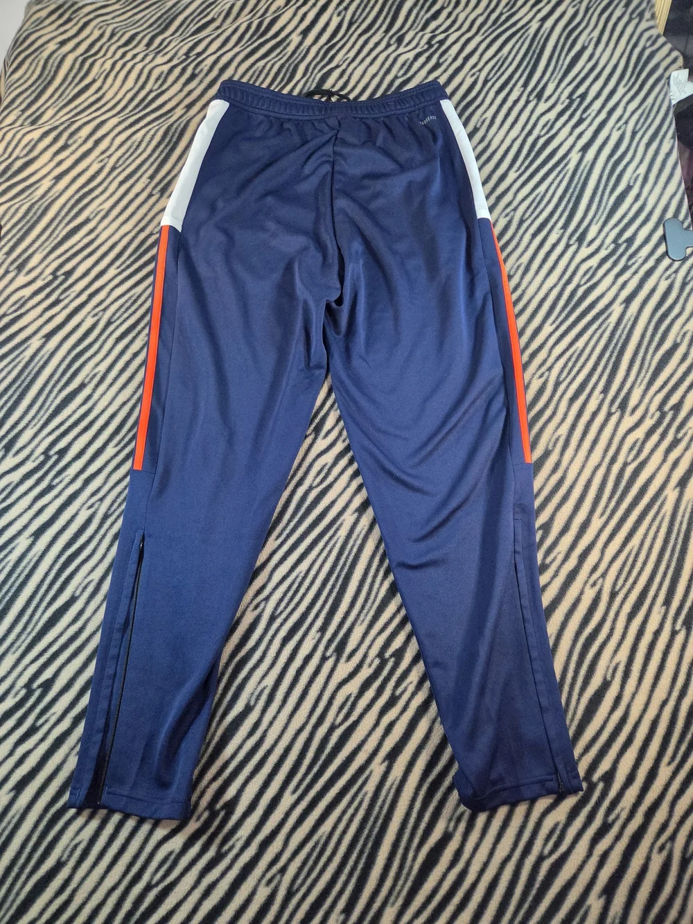 Adidas Tiro 21 Aeroready Track Pants Navy with White and Orange Size M